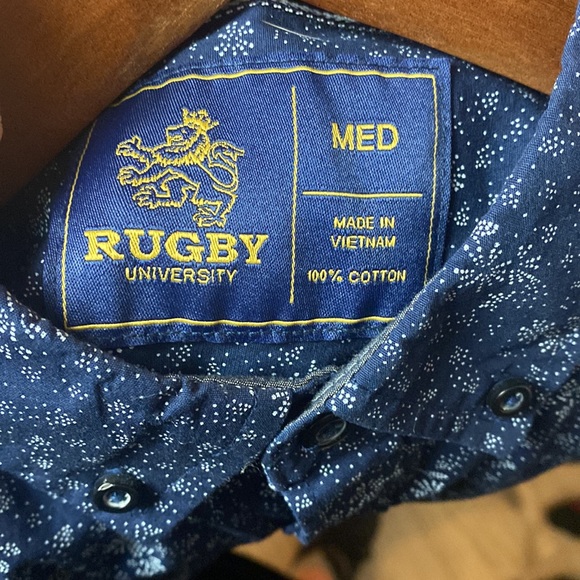 Navy blue with white detail shirt size medium - Picture 2 of 4